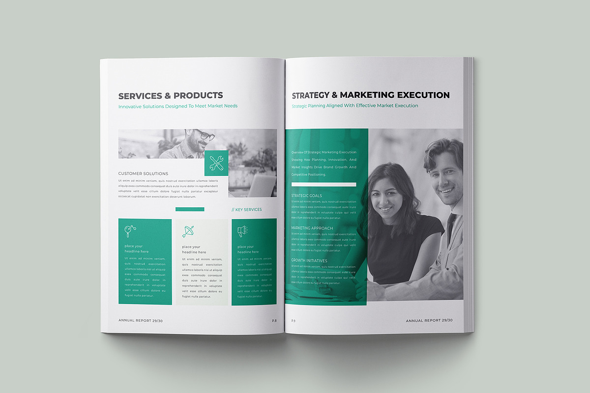 Corporate Annual Report Layout, a Brochure Template by Designsoul14 (Photo 8 of 15)