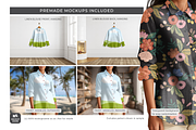 Ladies Linen Blouse Cava Mockup, a Shirt Mockup by Mockup Scene (Thumbnail 5 of 10)