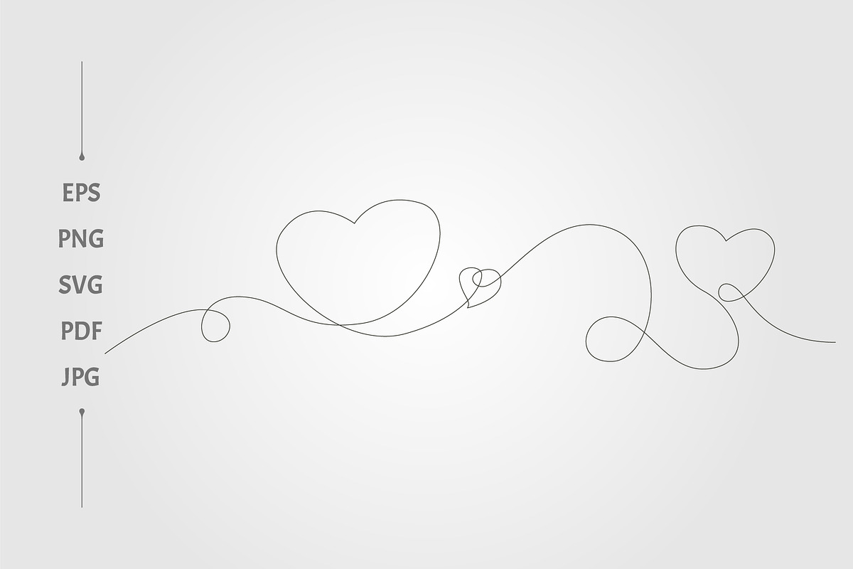 three elegant black hearts, an Object Graphic by lawoel (Photo 2 of 3)
