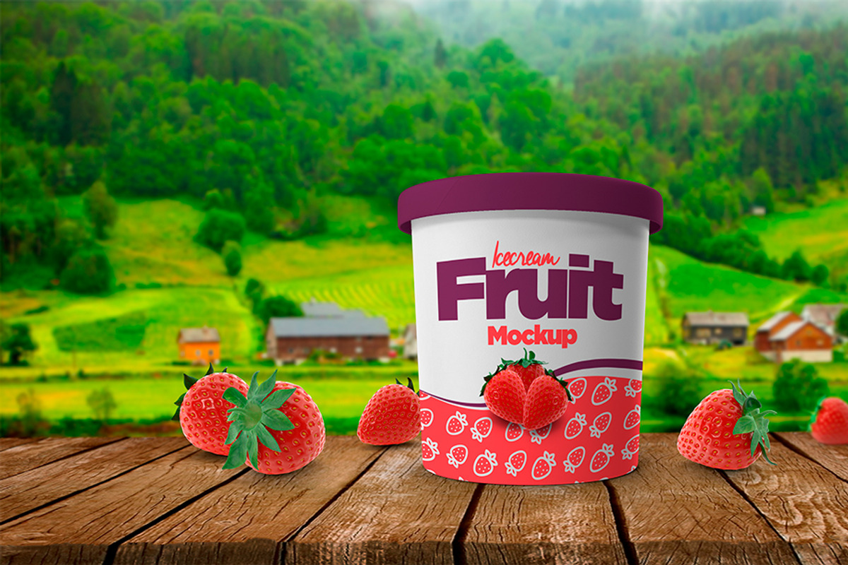 Ice Cream Cup Mockup, a Cups & Container Mockup by rogeriomarcos (Photo 5 of 15)