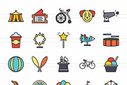 Circus Filled Line Icons, an Icon by IconBunny (Thumbnail 2 of 2)