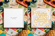 Summer Wood Square Frame Mockup, a Product Mockup by TatiMockup (Thumbnail 2 of 3)