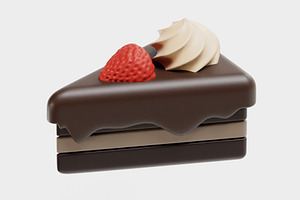 Birthday Cake, an Object 3D Model by fahad121