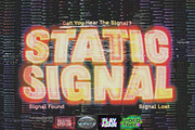 Retro VHS Glitch Text Effect, a Layer Style Add-On by Matsero (Thumbnail 1 of 4)
