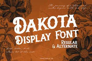 Dakota Font, a Font by edukka