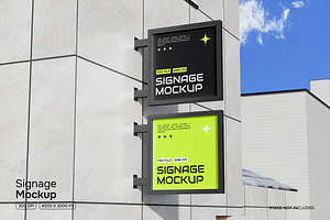 Signage Mockup, an Advertising Mockup by Permadi Creative
