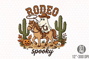 Spooky Ghost Cowboy PNG, a Seasonal Illustration by Designking (Thumbnail 1 of 4)
