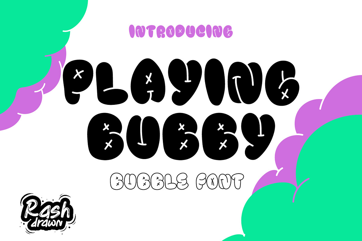 Playing bubby, a Font by Rashdrawn (Photo 1 of 3)