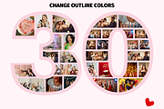 30 Photo Collage Canva Template, a Print Template by GraphiCarola (Thumbnail 5 of 6)