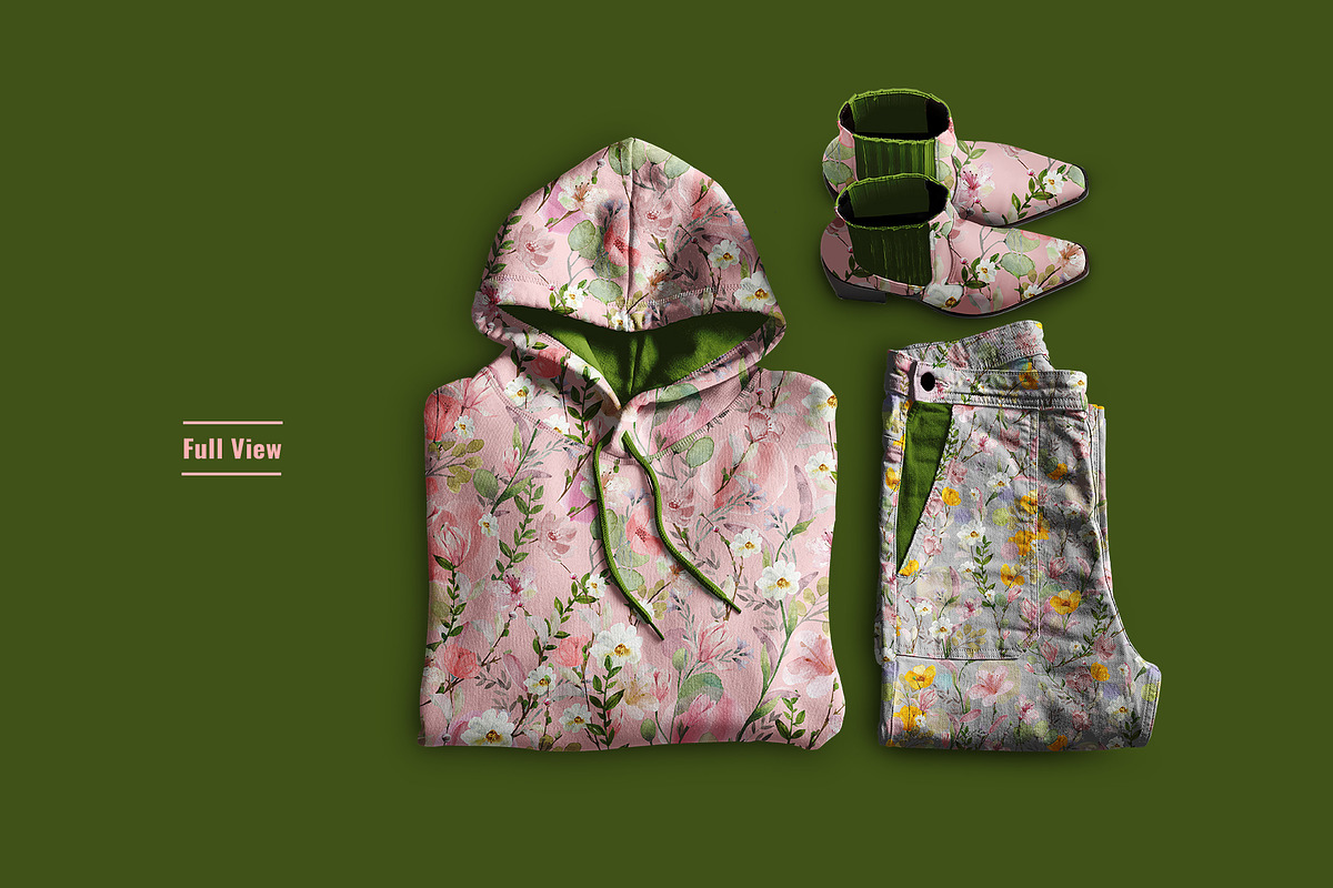 Female Accessories Mockup Set, a Hoody Mockup by Designertale (Photo 3 of 6)
