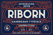 Riborn - Stamp Typeface, a Sans Serif Font by Garisman Std (Thumbnail 1 of 8)