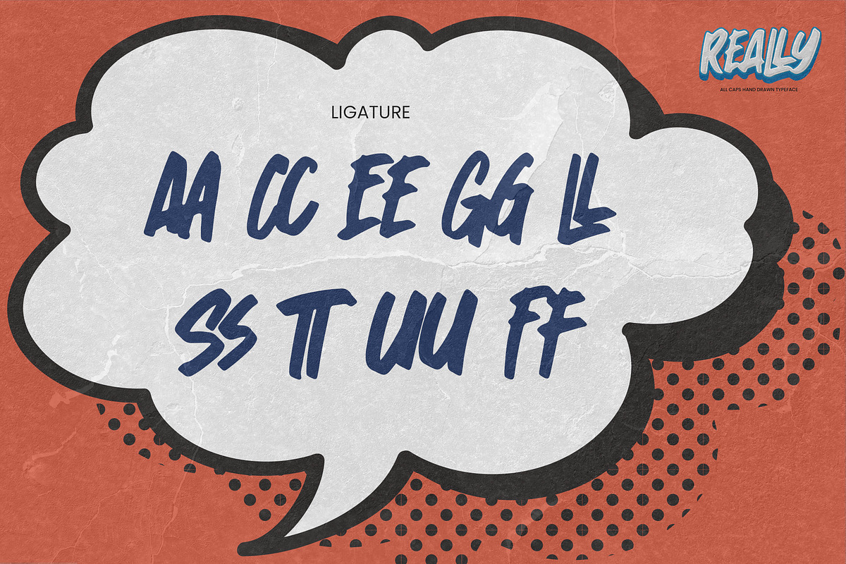 Really-All Caps Hand Drawn Typeface, a Sans Serif Font by Gassstype (Photo 7 of 8)