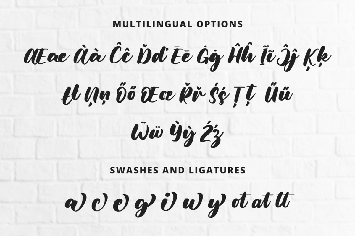 Brush Font Bundle, a Script Font by Flat Icons (Photo 7 of 16)
