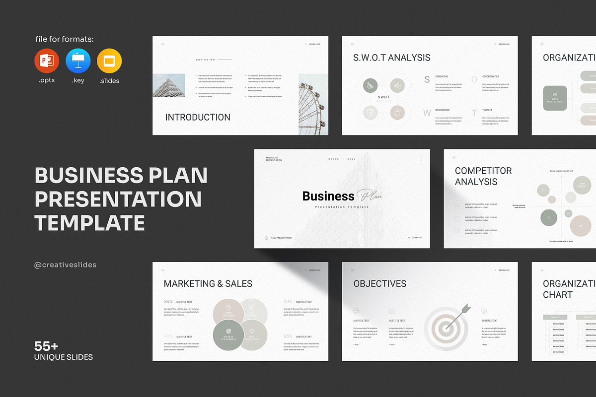 Business Plan Presentation Template, a Presentation Template by CreativeSlides (Photo 12 of 12)