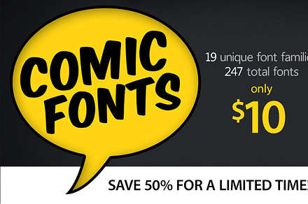 Comic Fonts, a Font by 128bit Technologies