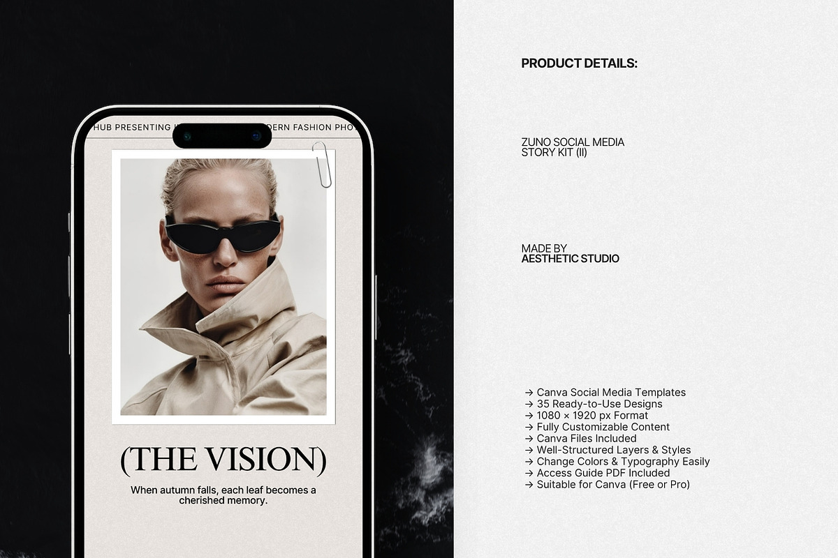 ZUNO | Instagram Template (II), a Social Media Template by The Aesthetic Studio (Photo 7 of 10)
