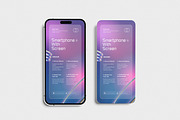 Smartphone With Screen Mockup, an iPhone Mockup by xavier_studio (Thumbnail 5 of 5)