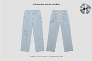 Carpenter pants mockup, a Bottom Mockup by Voyage Studio (Thumbnail 1 of 3)