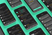 Black Reviews, Opinions Comments App, an App Template by nagaredesignstudio (Thumbnail 1 of 2)