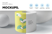 Toilet Paper Mockups, an Advertising Mockup by megostudi0 (Thumbnail 6 of 7)
