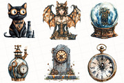 Steampunk Halloween Clipart, an Illustration by OK Design (Thumbnail 4 of 5)