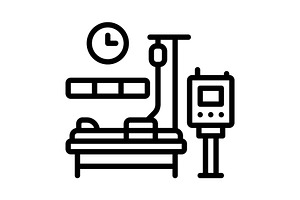 Intensive critical black iconIcon fo, an Outline Icon by Creative priyanka