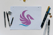 Pink Beauty Pelican Bird Animal Logo, a Branding & Logo Template by jongcreative (Thumbnail 3 of 4)