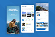 Travel Agency Mobile App, an UI Kit Template by Ermedia Studio (Thumbnail 3 of 4)