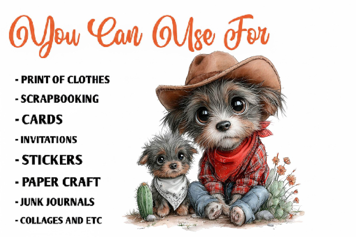 western-boy-clipart-bundle, a Seasonal Illustration by CreationArt (Photo 5 of 7)