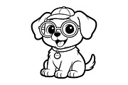 Cartoon Animals Coloring Page Set, an Animal Illustration by dx_vect (Thumbnail 7 of 7)