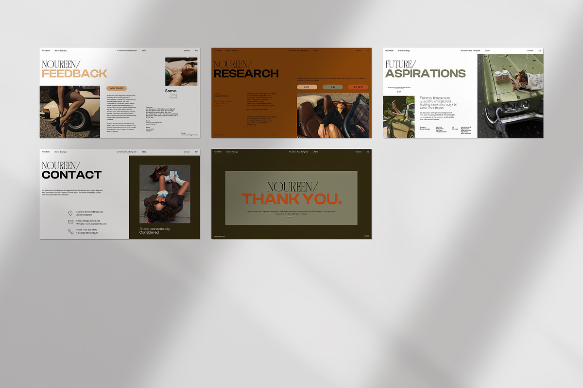 Noureen Brand Strategy Presentation, a Presentation Template by evgenystudio (Photo 11 of 11)