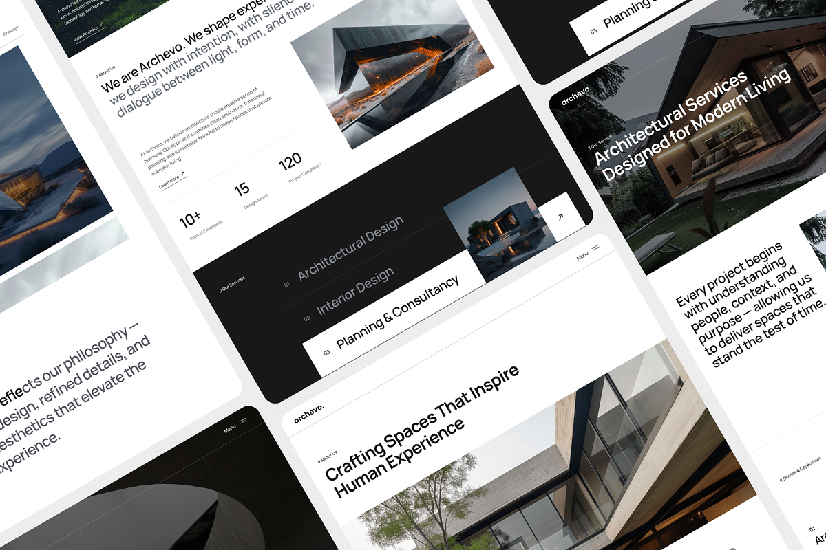 Archevo – Architecture Figma UI Kit, an UI Kit Template by TNCFlow (Photo 5 of 6)