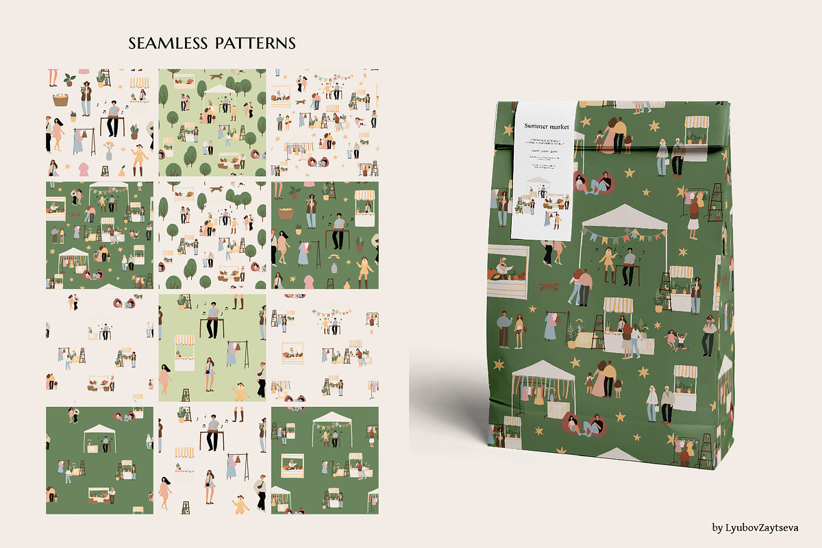 summer market clipart | svg png ai, a Seasonal Illustration by LyubovZaytseva (Photo 14 of 15)