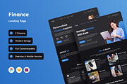 Finzlip - Banking Solutions Landing, a Landing Page Template by productype1 (Thumbnail 1 of 5)