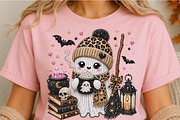Cute Rhinestone Ghost PNG (3), a Seasonal Illustration by DreamCafeArt (Thumbnail 5 of 6)