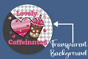 Lovely & Caffeinated PNG, Valentine, an Illustration by Canvas Craft (Thumbnail 2 of 7)