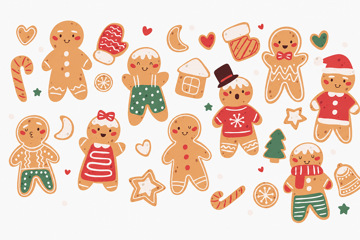 Christmas Sweets Illustrations, a Seasonal Illustration by Anna Studio (Photo 9 of 12)