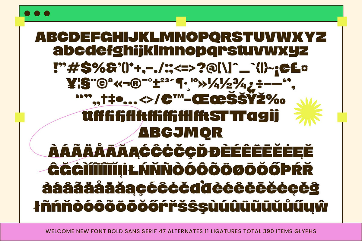 Charm Florals Bold Sans Serif Font, a Sans Serif Font by timelesstype.co (Photo 10 of 10)