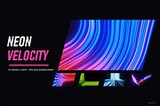 Neon Velocity - 12 JPG Backgrounds, a Background Graphic by Photocreo Michal Bednarek (Thumbnail 1 of 6)