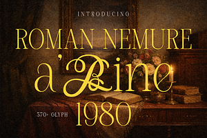 Roman Nemure - Romance Serif Font