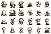 Watercolor Easter Animals Clipart, an Illustration by Sublimation Artist (Thumbnail 2 of 7)