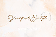 Verified Script - Rough Script Font, a Script Font by Alpaprana (Thumbnail 1 of 16)