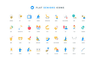 Icons senior life care icons, an Object Illustration by Lemberg Vector