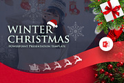 Winter Christmas PowerPoint Template, a Presentation Template by Brandearth RRGraph (Thumbnail 1 of 8)