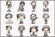 Sweet Cute Christmas Mrs Santa Claus, an Illustration by Sublimation Artist (Thumbnail 3 of 6)