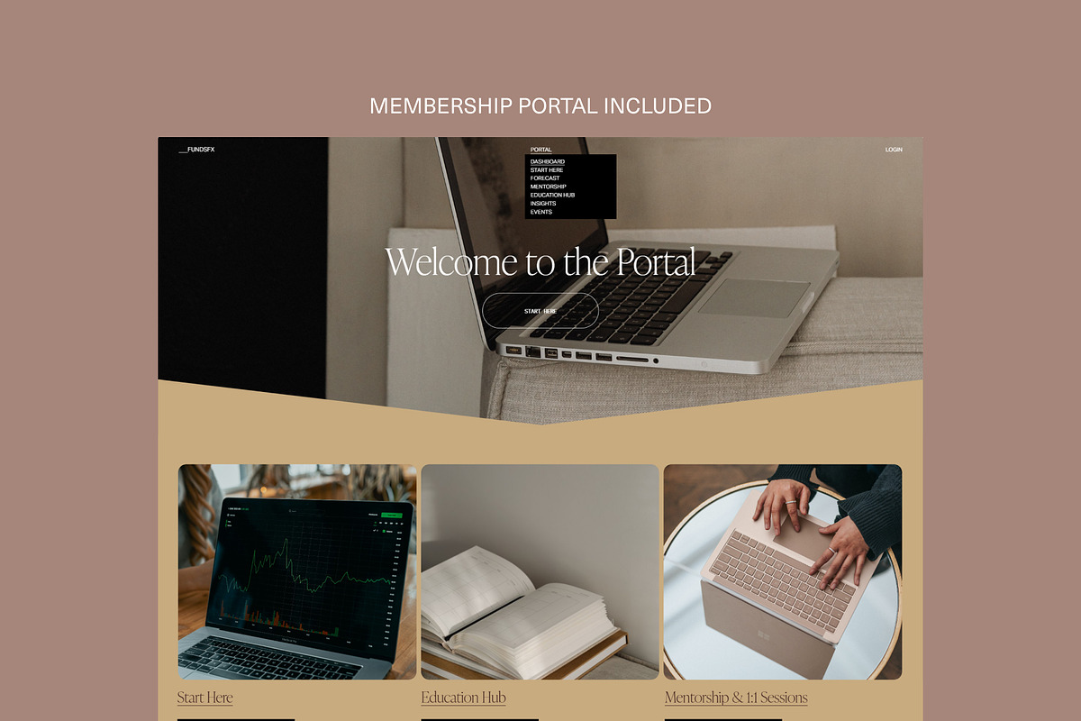FundFX Squarespace Website Template preview 2