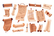 Ancient paper scrolls set, an Object Illustration by PaperTrident (Thumbnail 1 of 3)