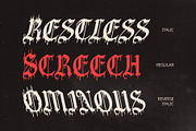 CS Nemesis – Black Metal Font, a Blackletter Font by Craft Supply Co. (Thumbnail 3 of 8)