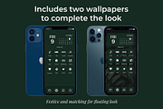300 Dark Green Minimal iOS Icon Pack, an Icon by A Good Design Studio (Thumbnail 3 of 5)