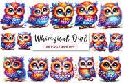 Whimsical Owl, a Seasonal Illustration by DreamArtGraphic (Thumbnail 1 of 4)